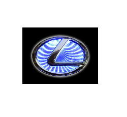 3D эмблема LEXUS 10,5 см x 6,8 см